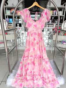 Floral Cutout Dress