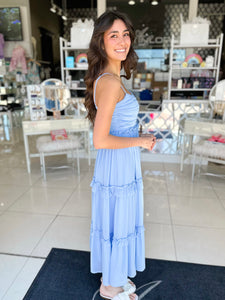 Baby Blue Midi Dress