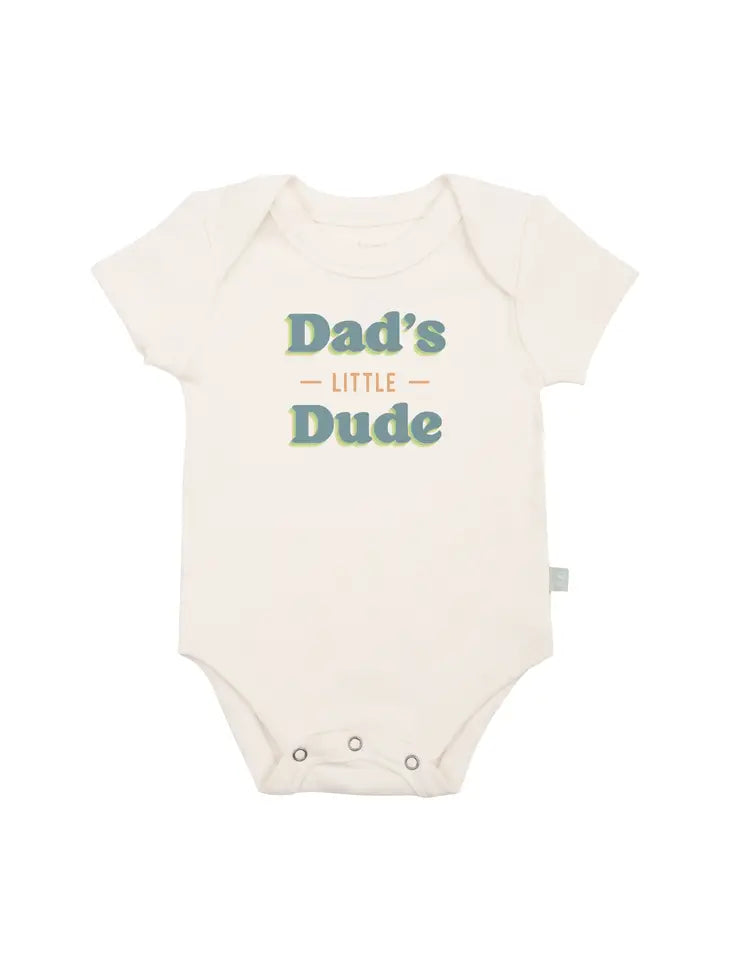 Graphic Bodysuit- Dads Little Dude