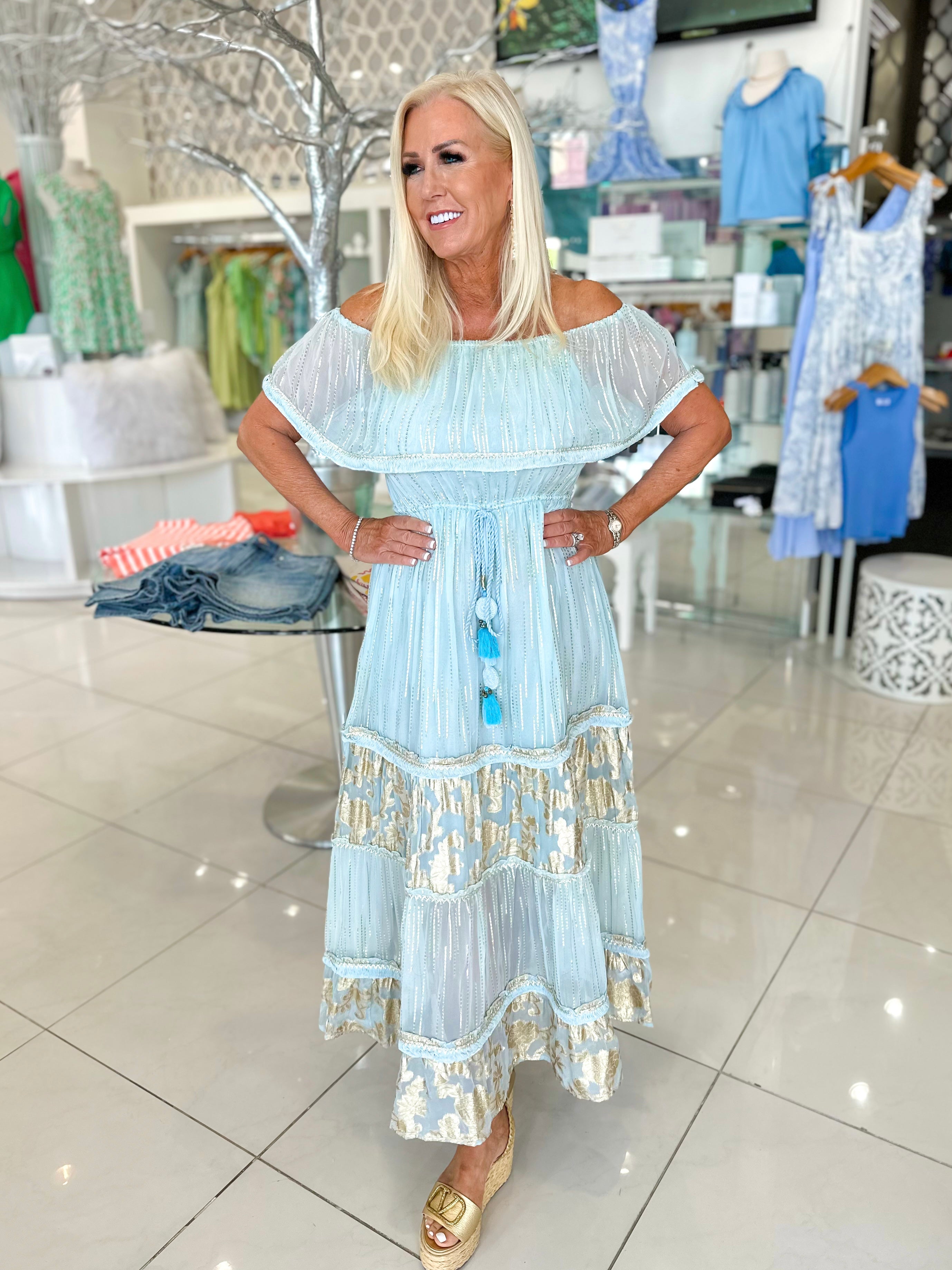 Cancun Azul Dress