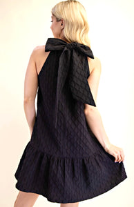 Bow back dress