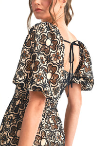Embroidered romper