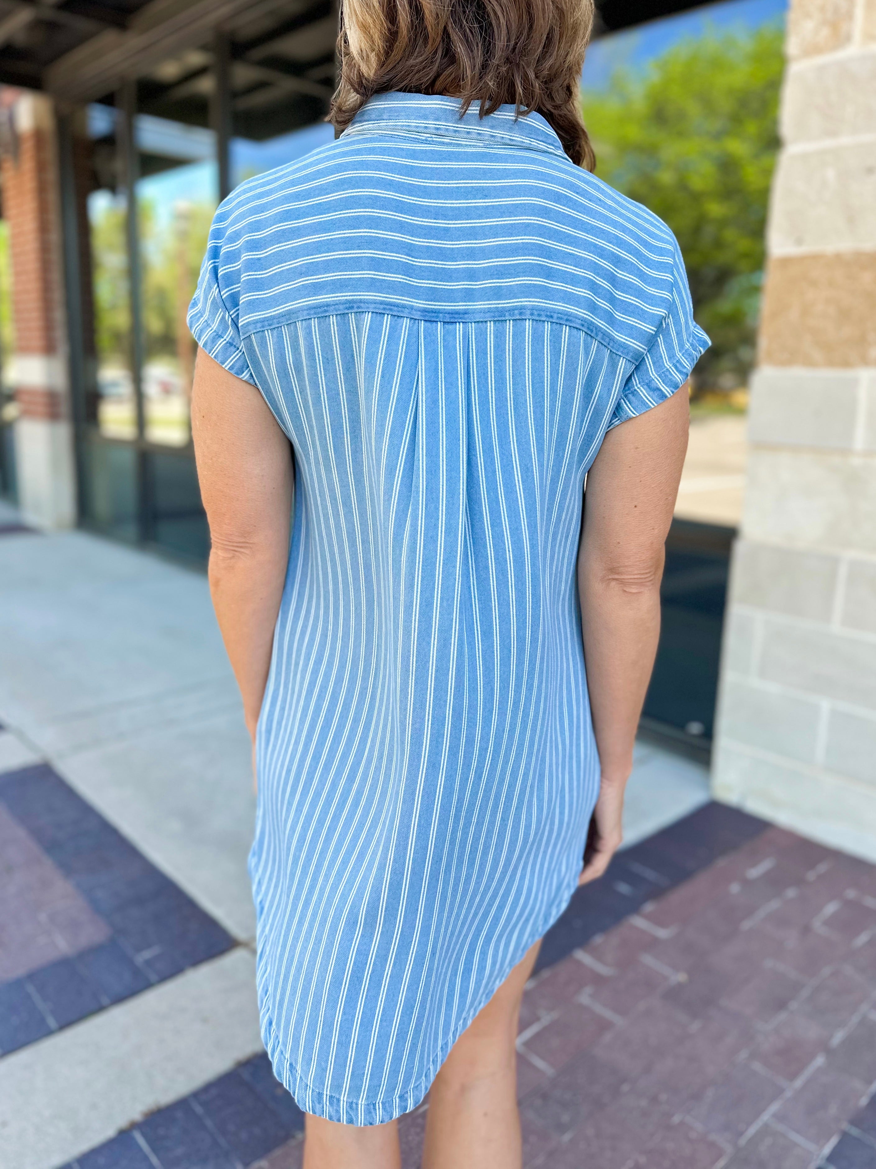 Stripe Button Down Dress