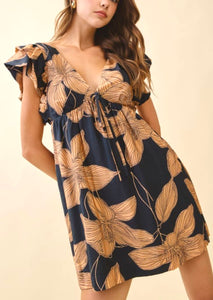 Fall floral dress