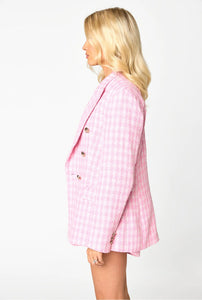 Tucker Tweed Blazer - Pink