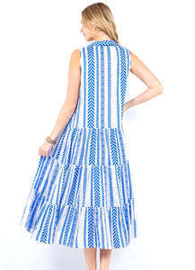 Aztec maxi cover up dress