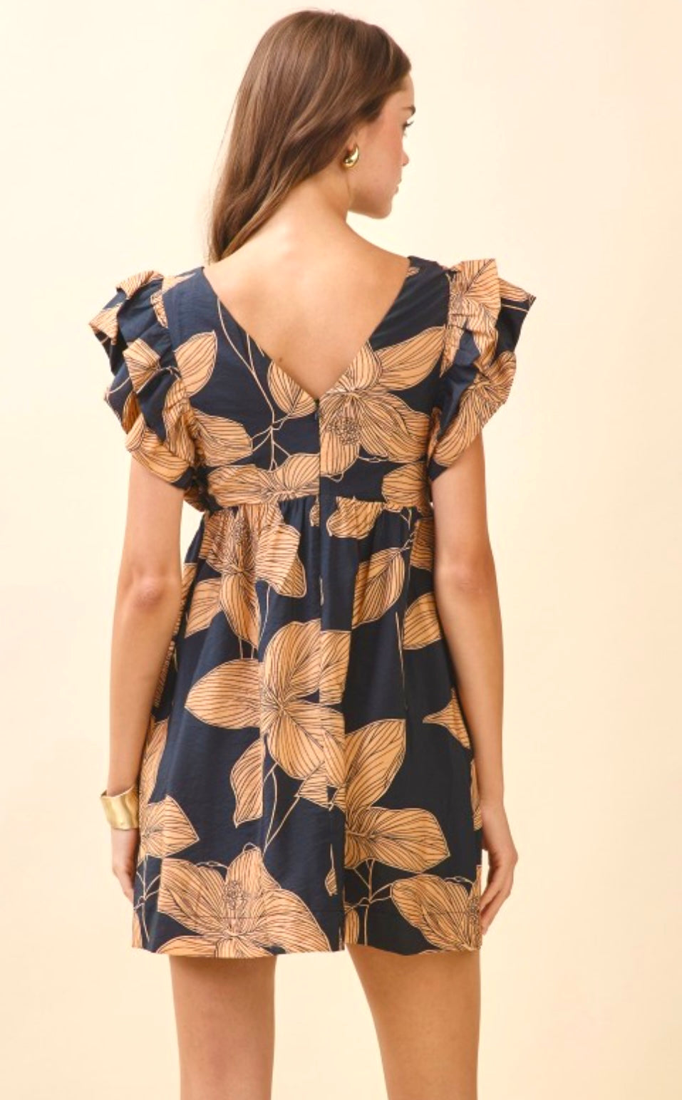 Fall floral dress