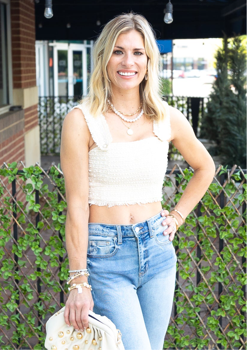 Tweed Crop Bustier