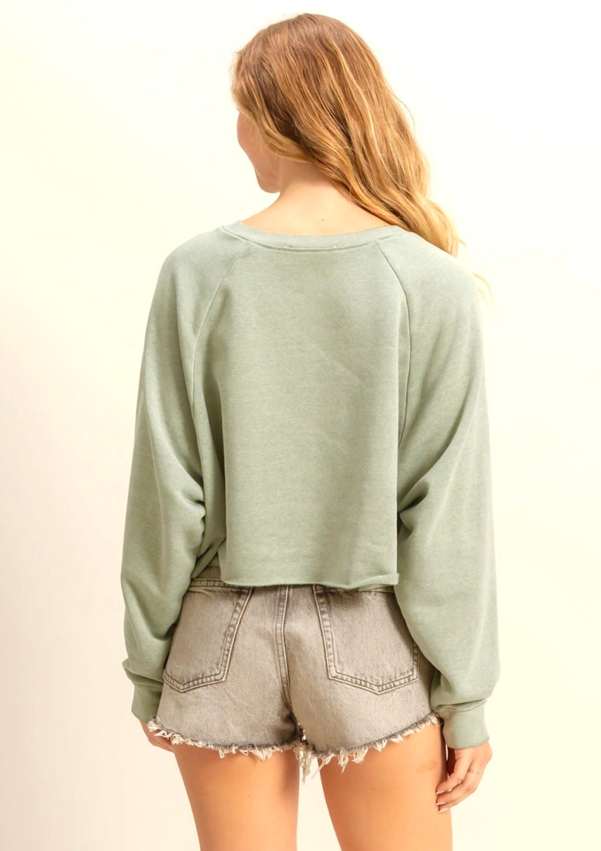 Olive soft knit