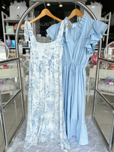 Fruit Blossom Dress - Blue