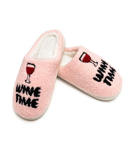 Wine Time Slippers