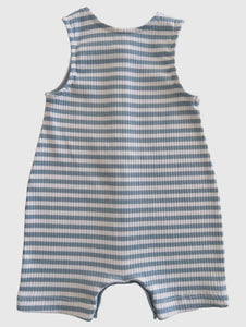 Blue Stripe Ribbed Onesie