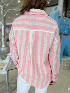 Kimberly Pink Stripe Shirt