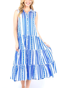 Aztec maxi cover up dress