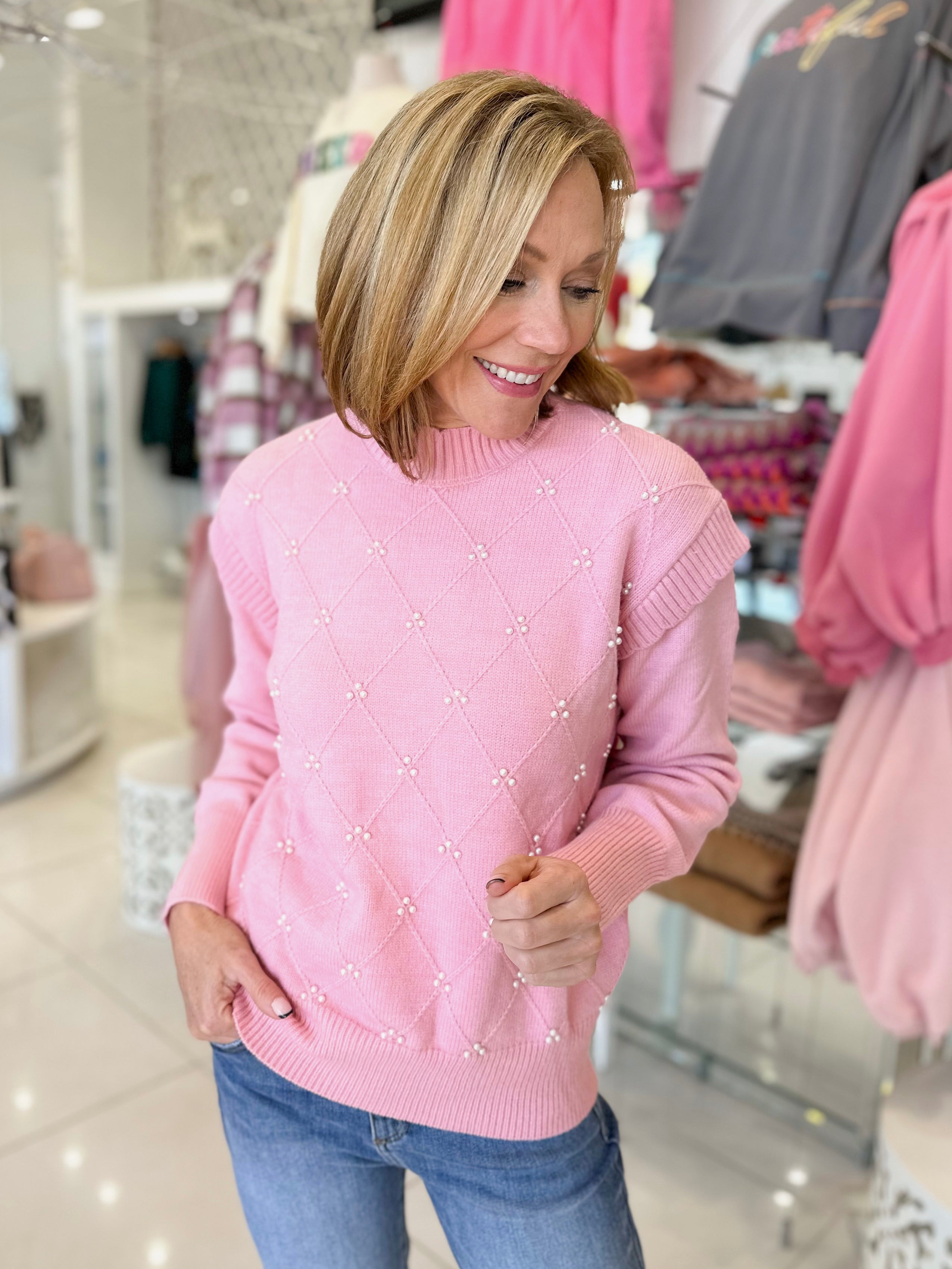 Pink Pearl Sweater