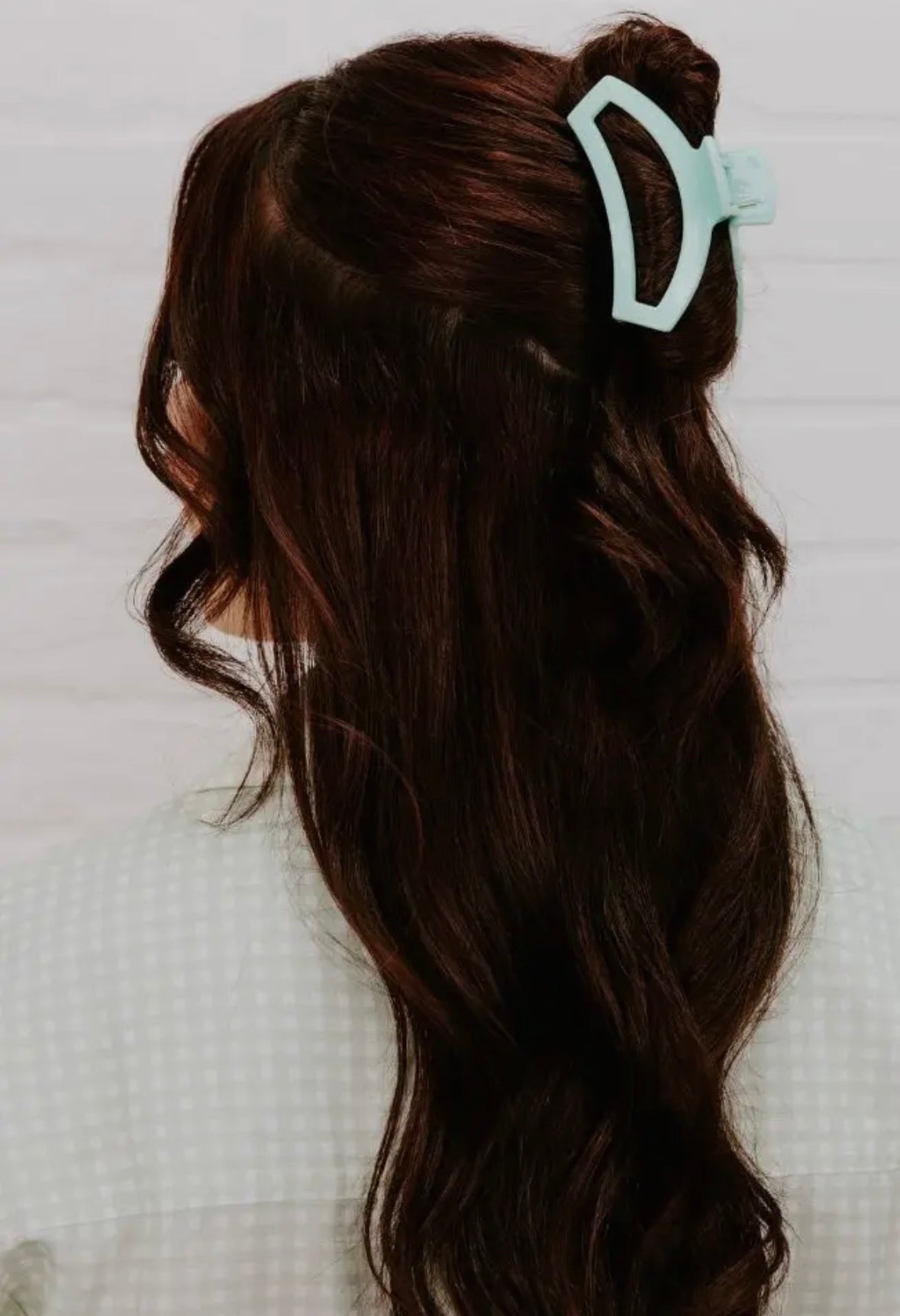 Open Mint Hair Clip - Medium