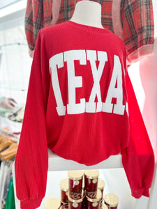 Red Texas Sweatshirt