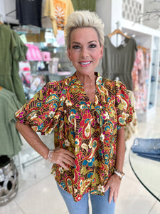 Fall Paisley Top