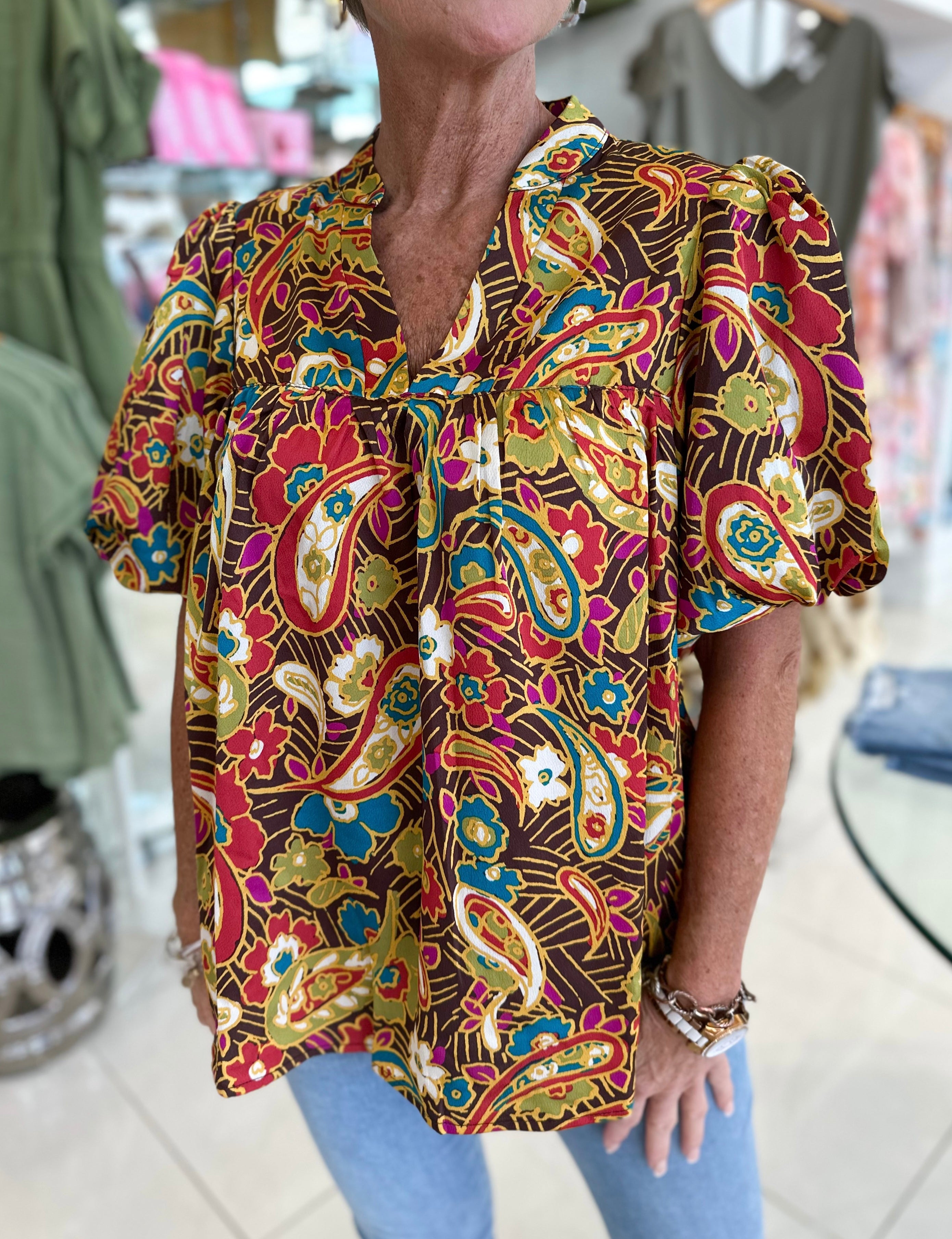 Fall Paisley Top