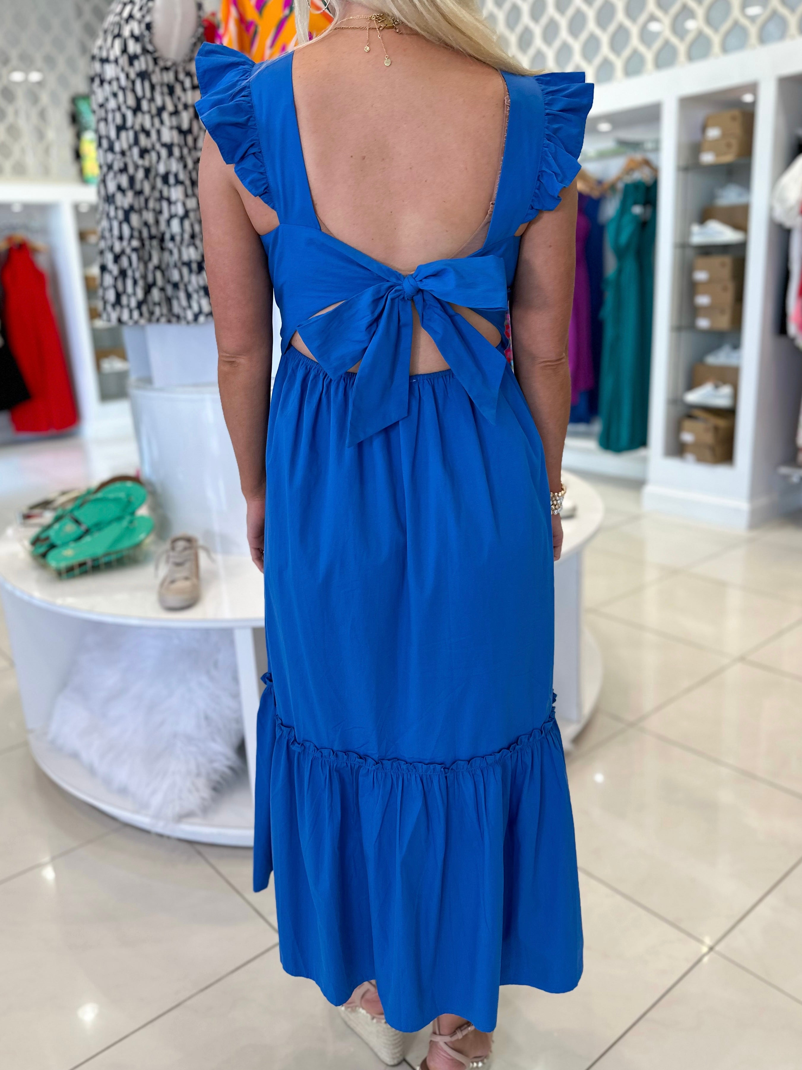 Blue Midi Dress
