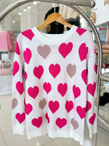 Pearl Heart Sweater