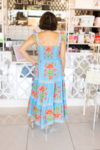 Printed Midi Dress