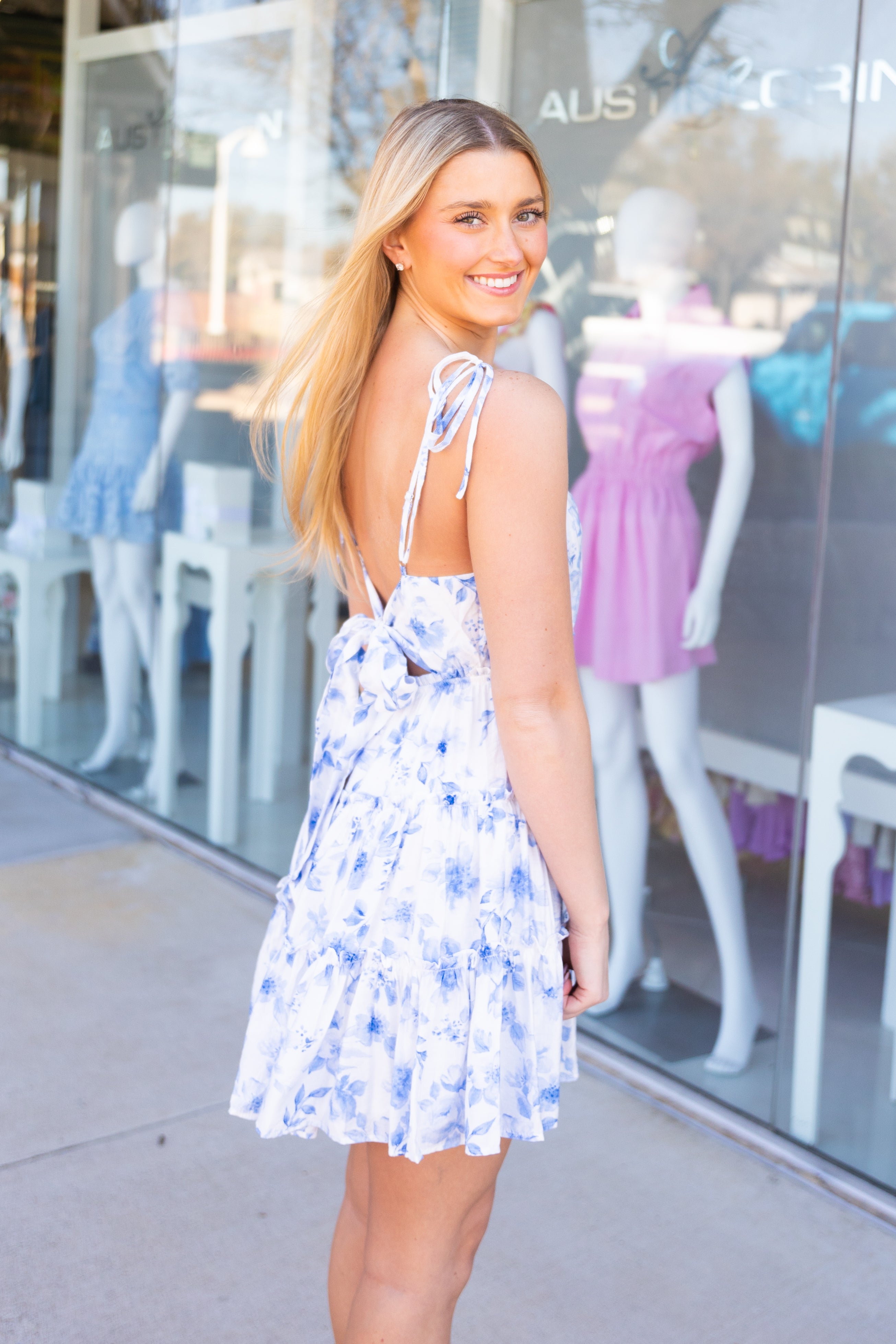 Floral Tie Back Dress