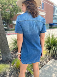 Denim Shirt Dress