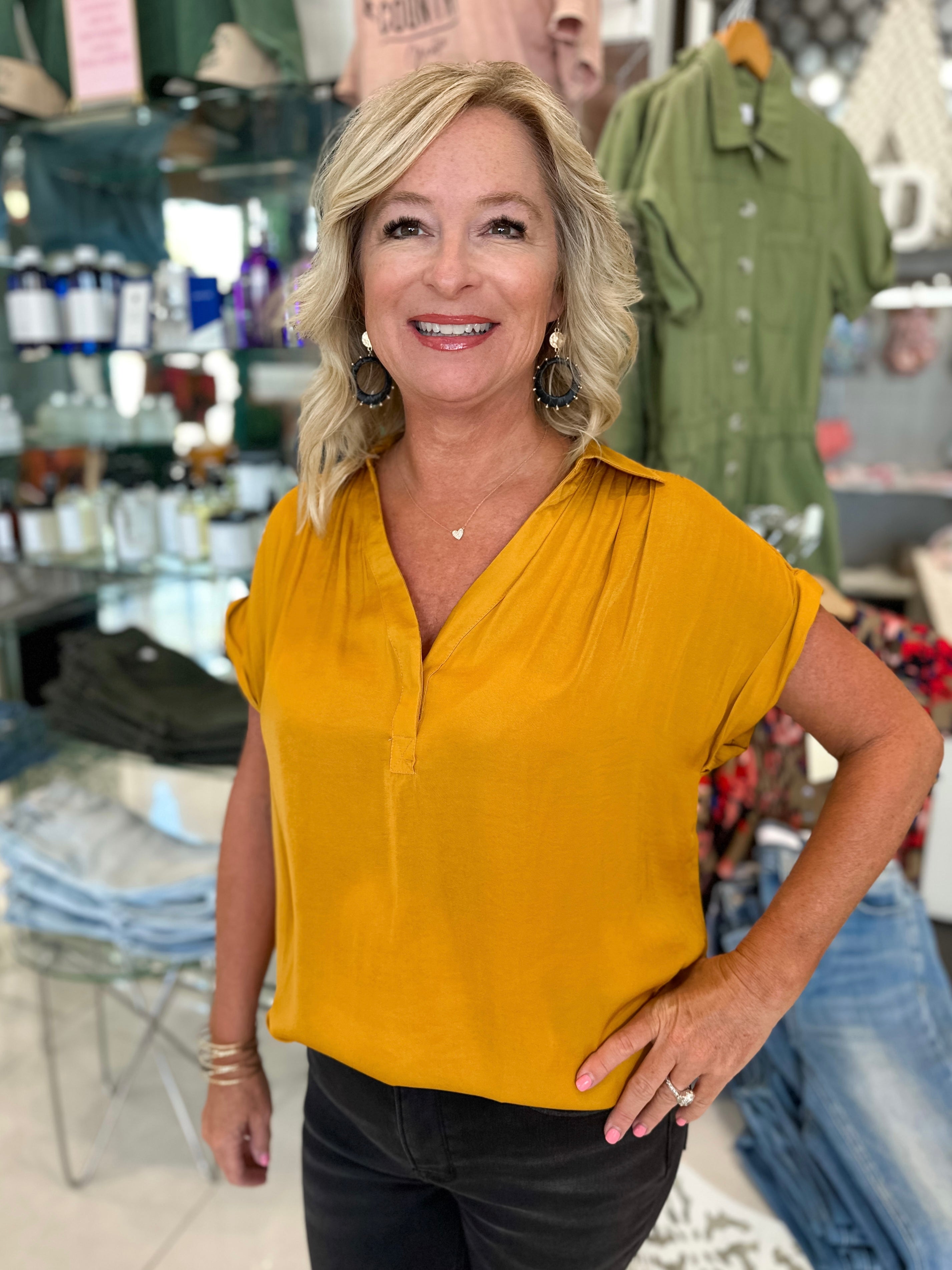 Wendy Top - Mustard