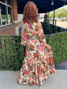 Printed Boho Maxi Dress