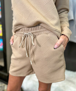 Textured Shorts Set