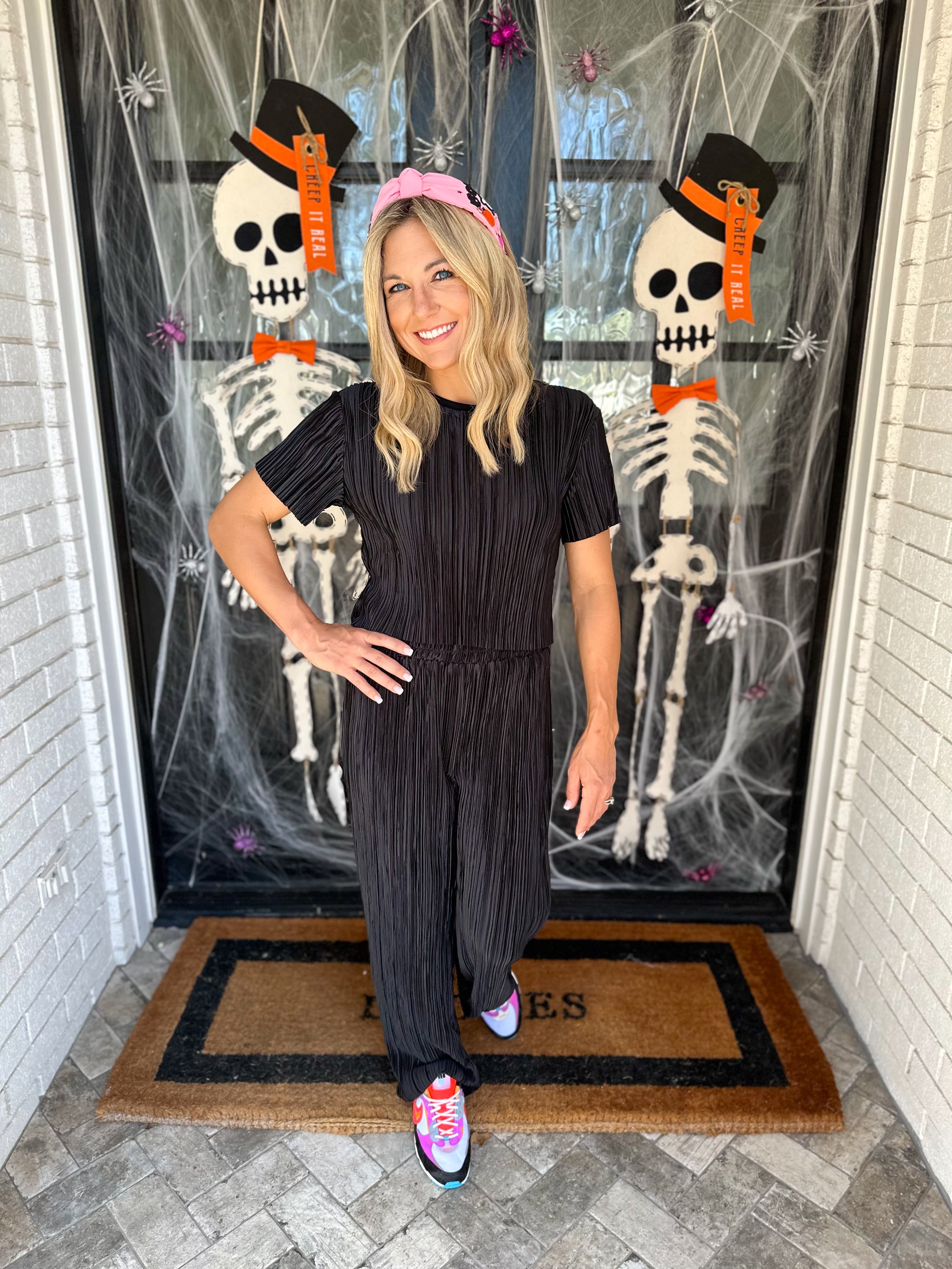 Pleated Black Set