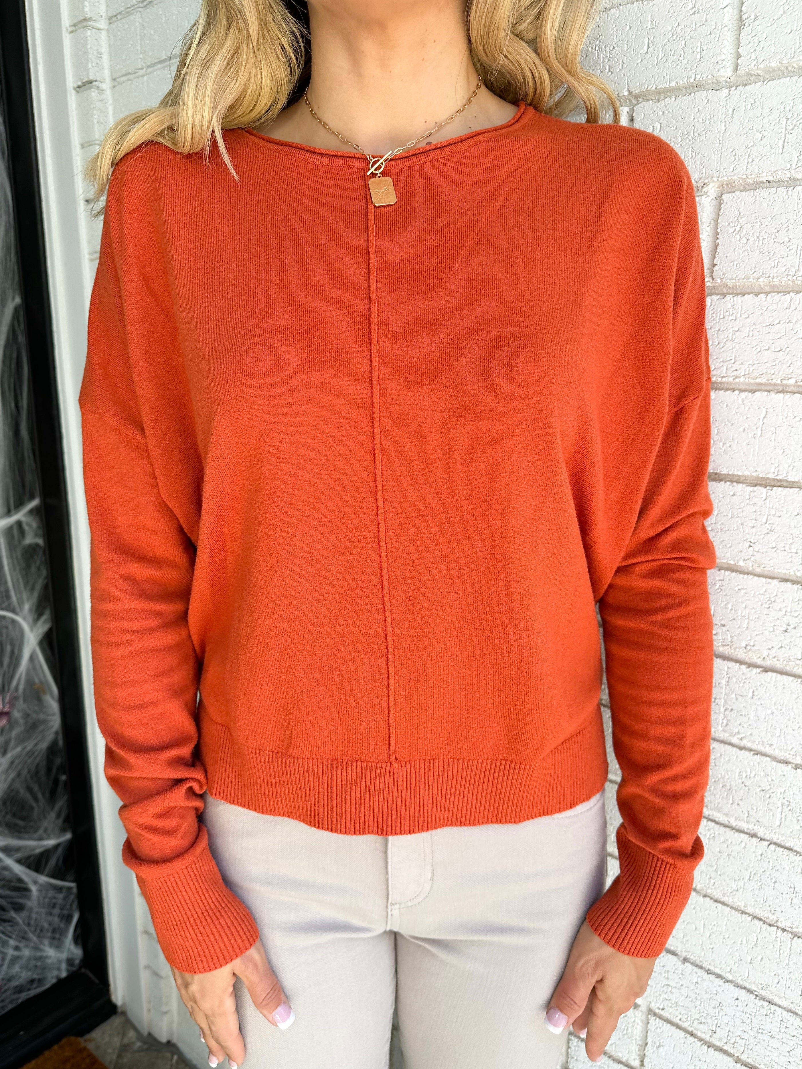 Everyday Sweater - Orange