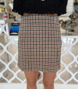 Houndstooth Skirt
