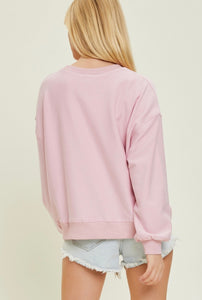 Pink Merry Tree Sweatshirt
