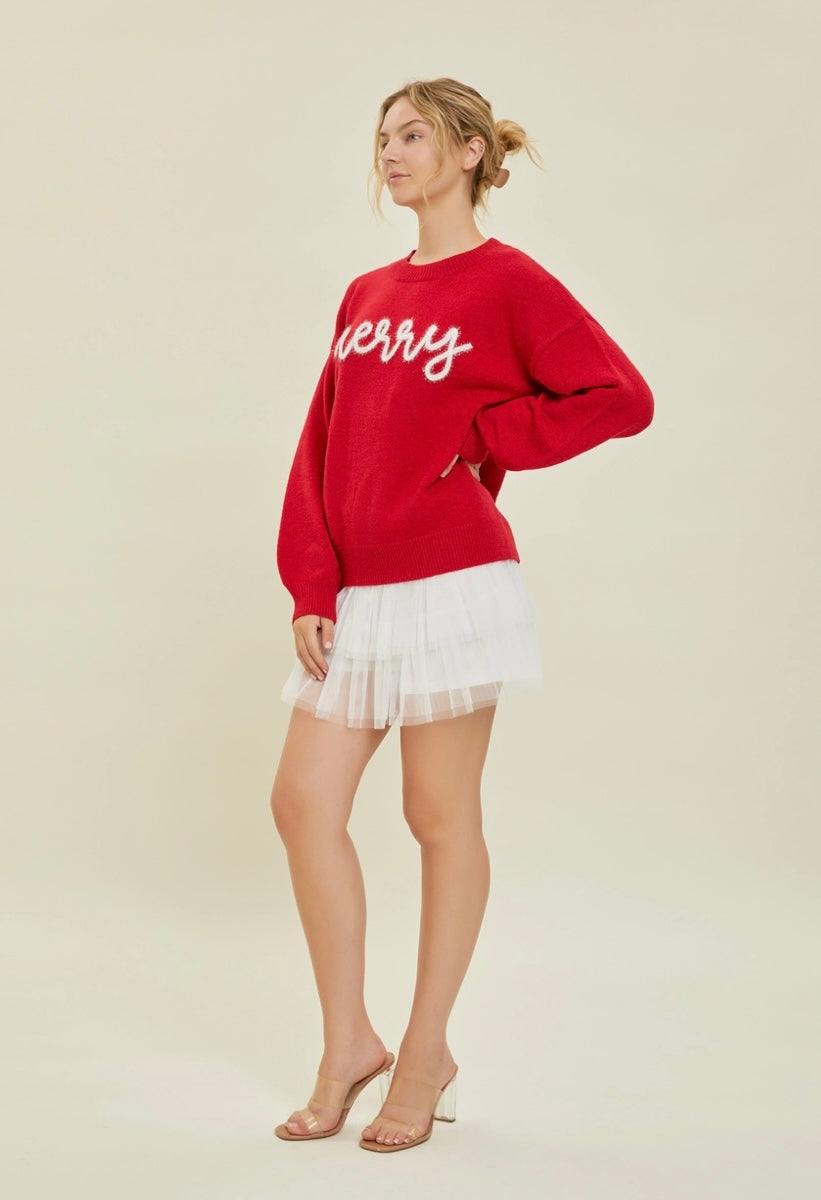 Merry Tinsel Sweater