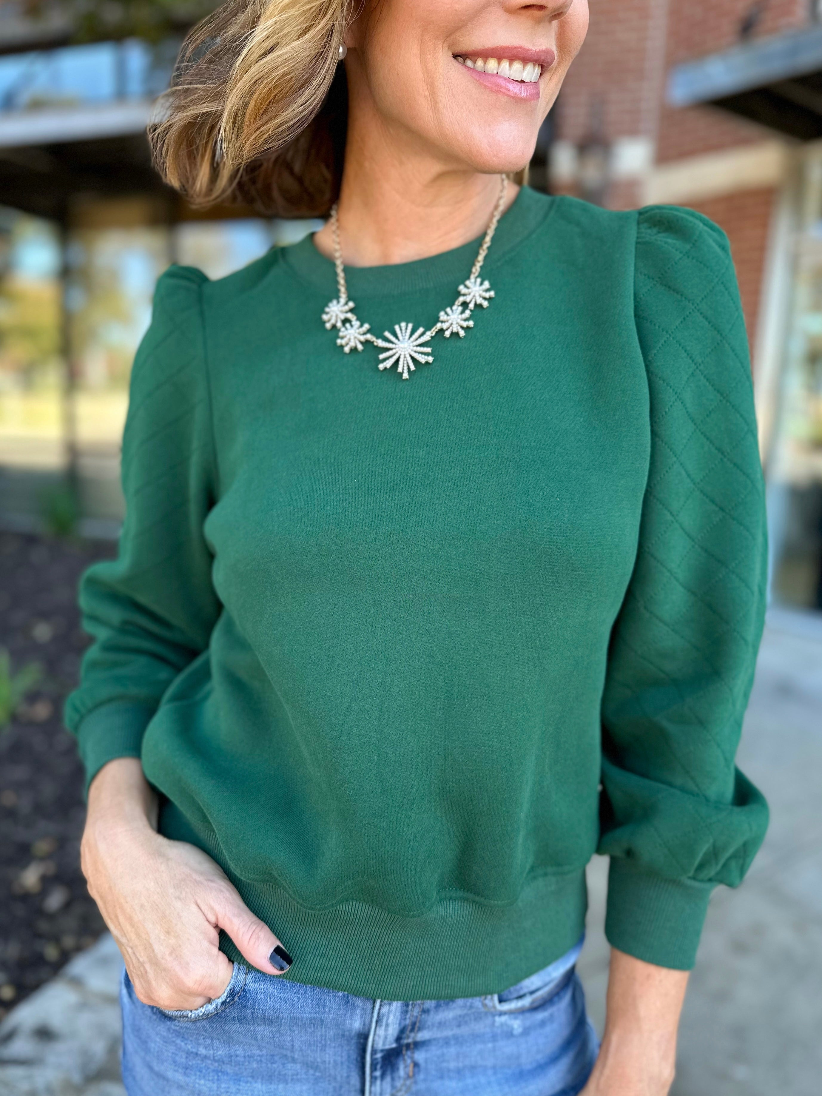 Hunter Puff Sleeve Sweatshirt