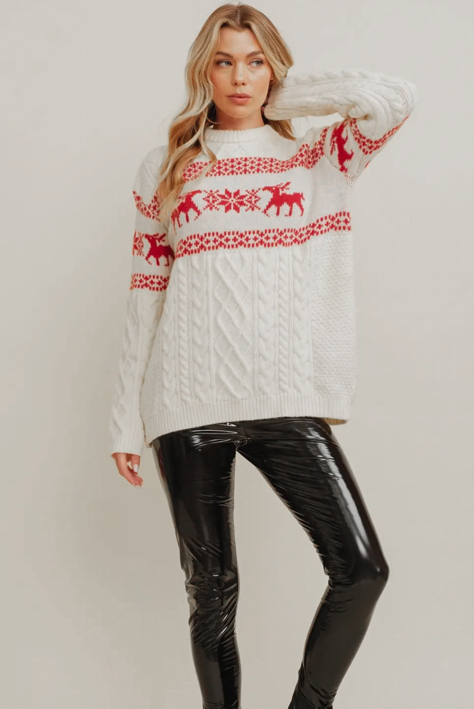 Red Reindeer Sweater