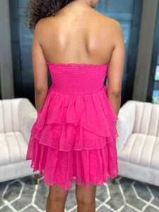 Strapless Pink Dress