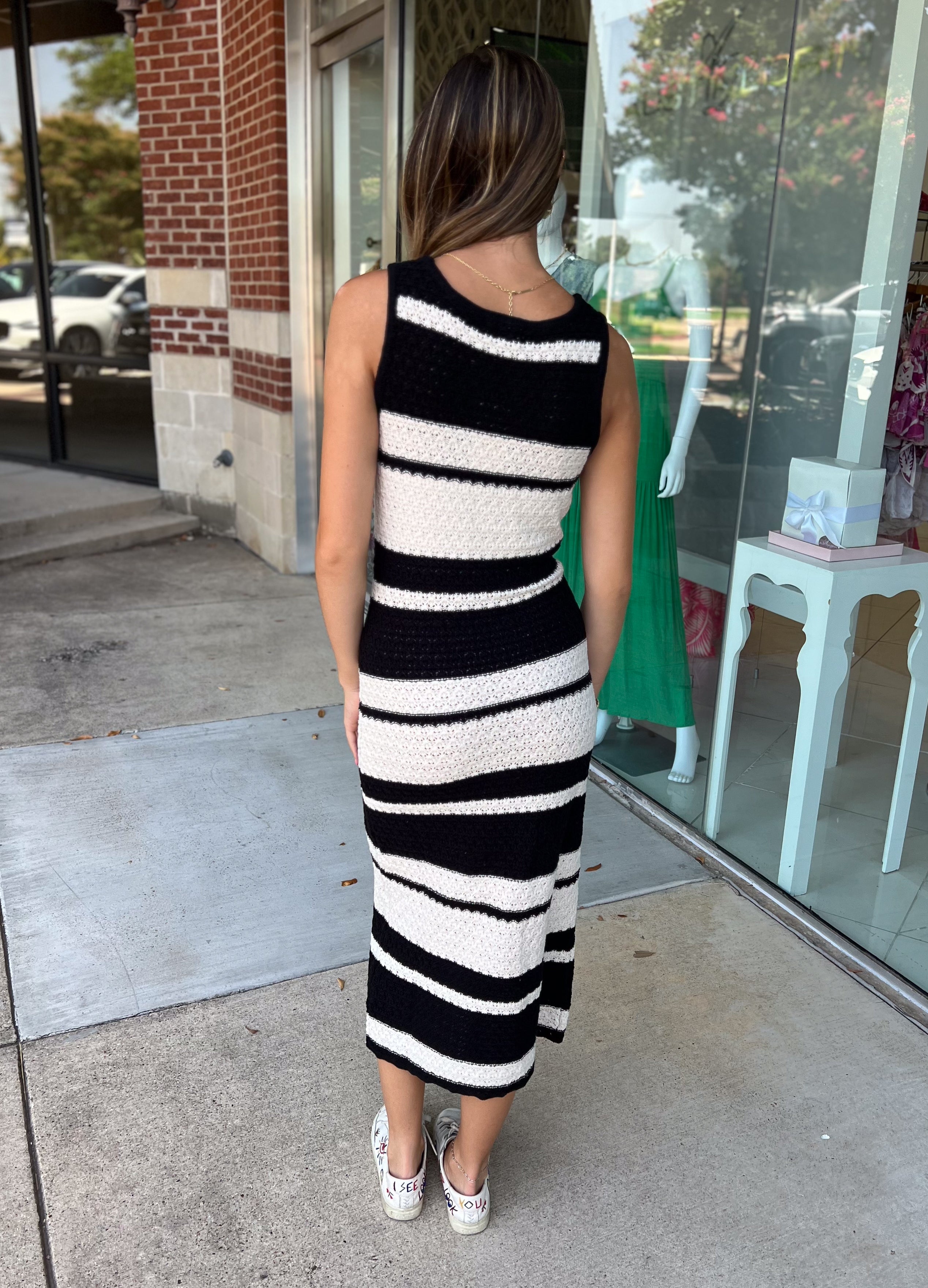 Stripe Knit Dress