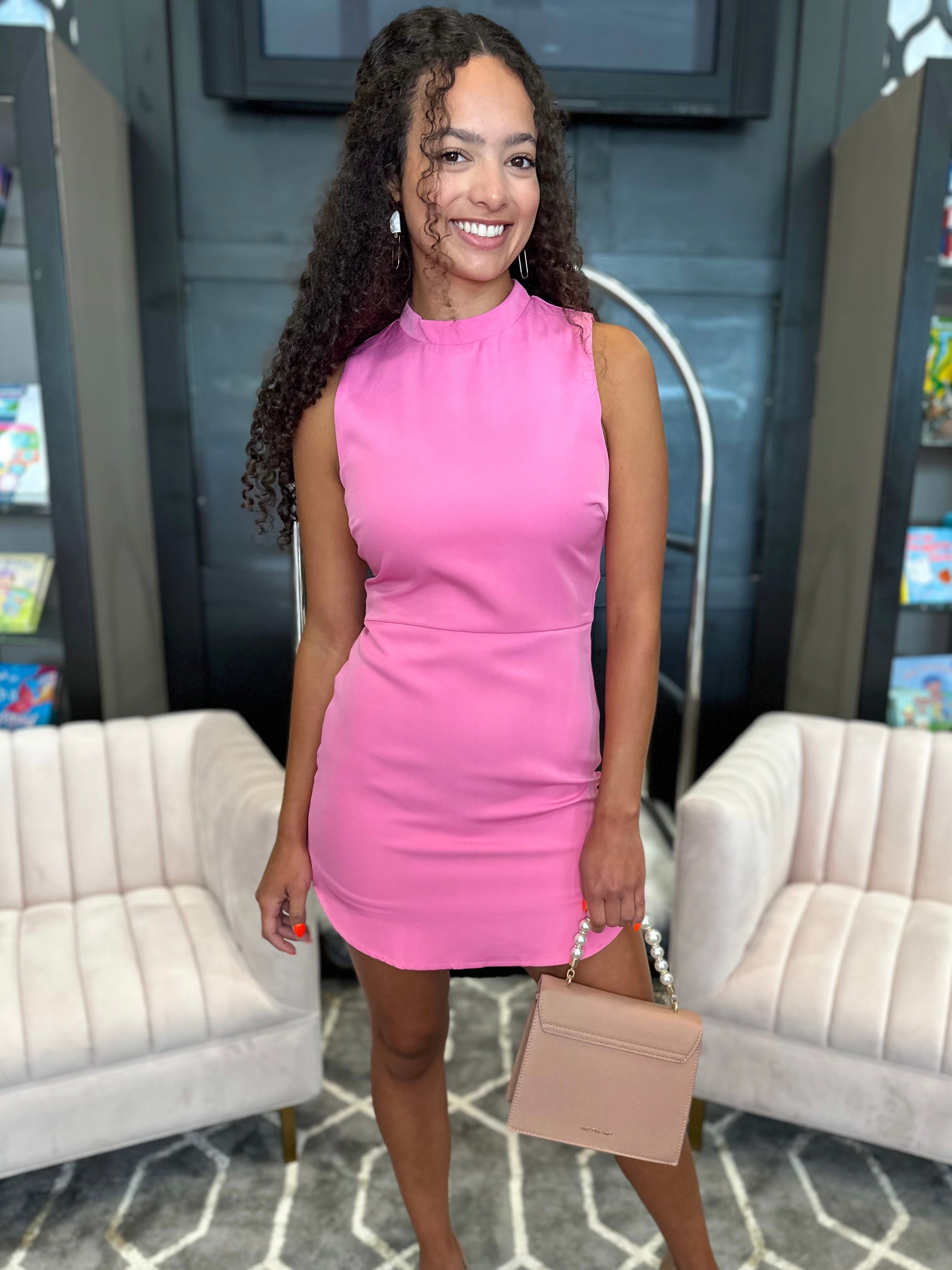 Pink Sleeveless Dress
