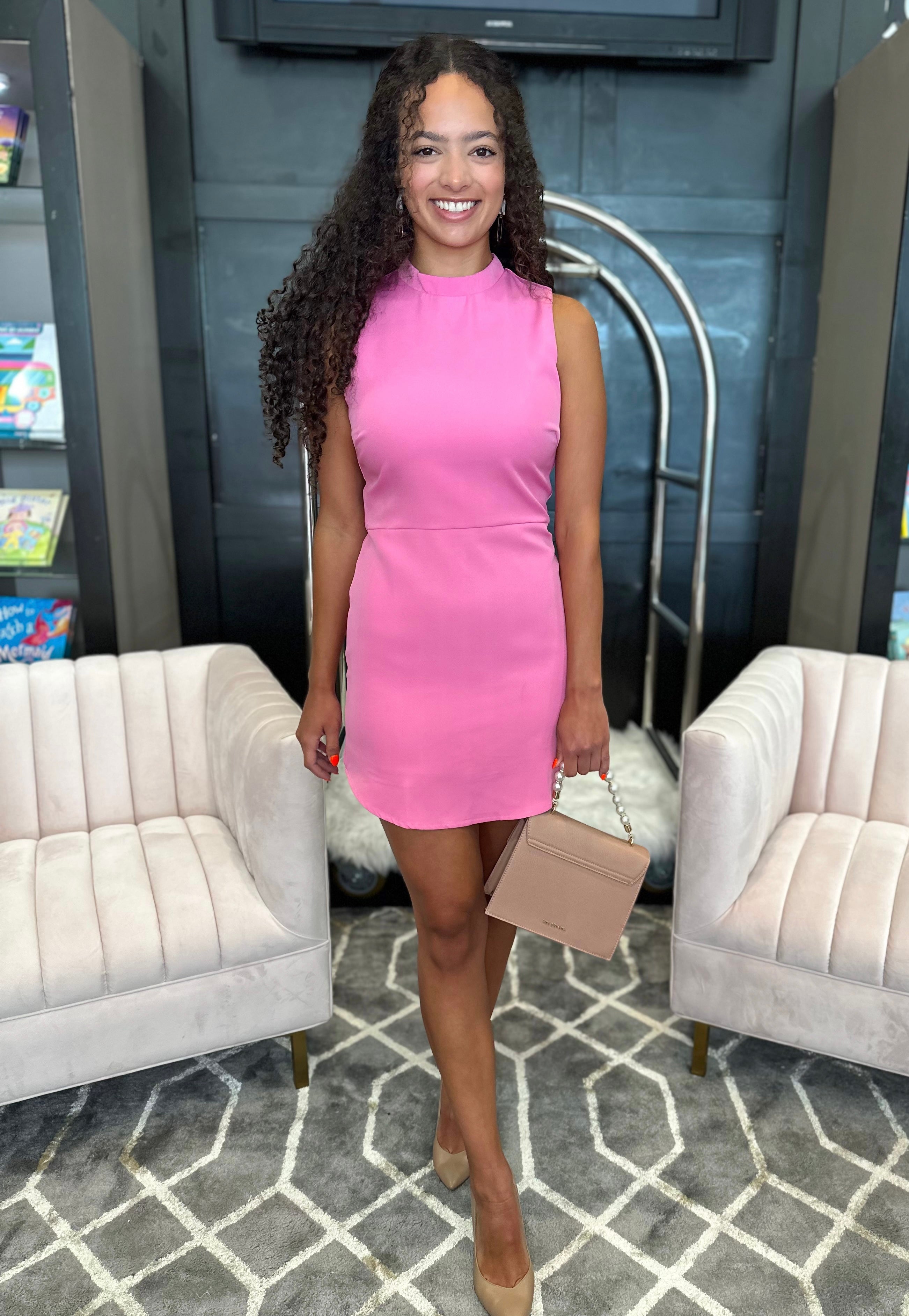 Pink Sleeveless Dress