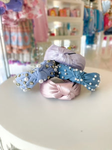 Satin Headband- Lilac